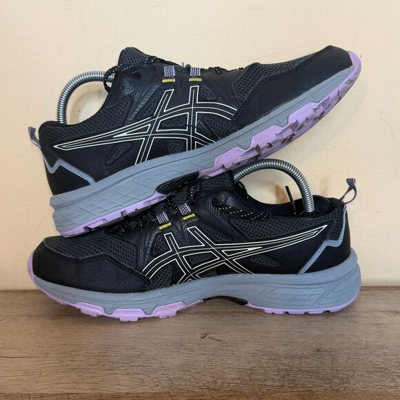 Asics Womens Gel Venture 8 1012A706 Black Running Shoes Sneakers Size 10.5 Wide - Picture 5 of 8